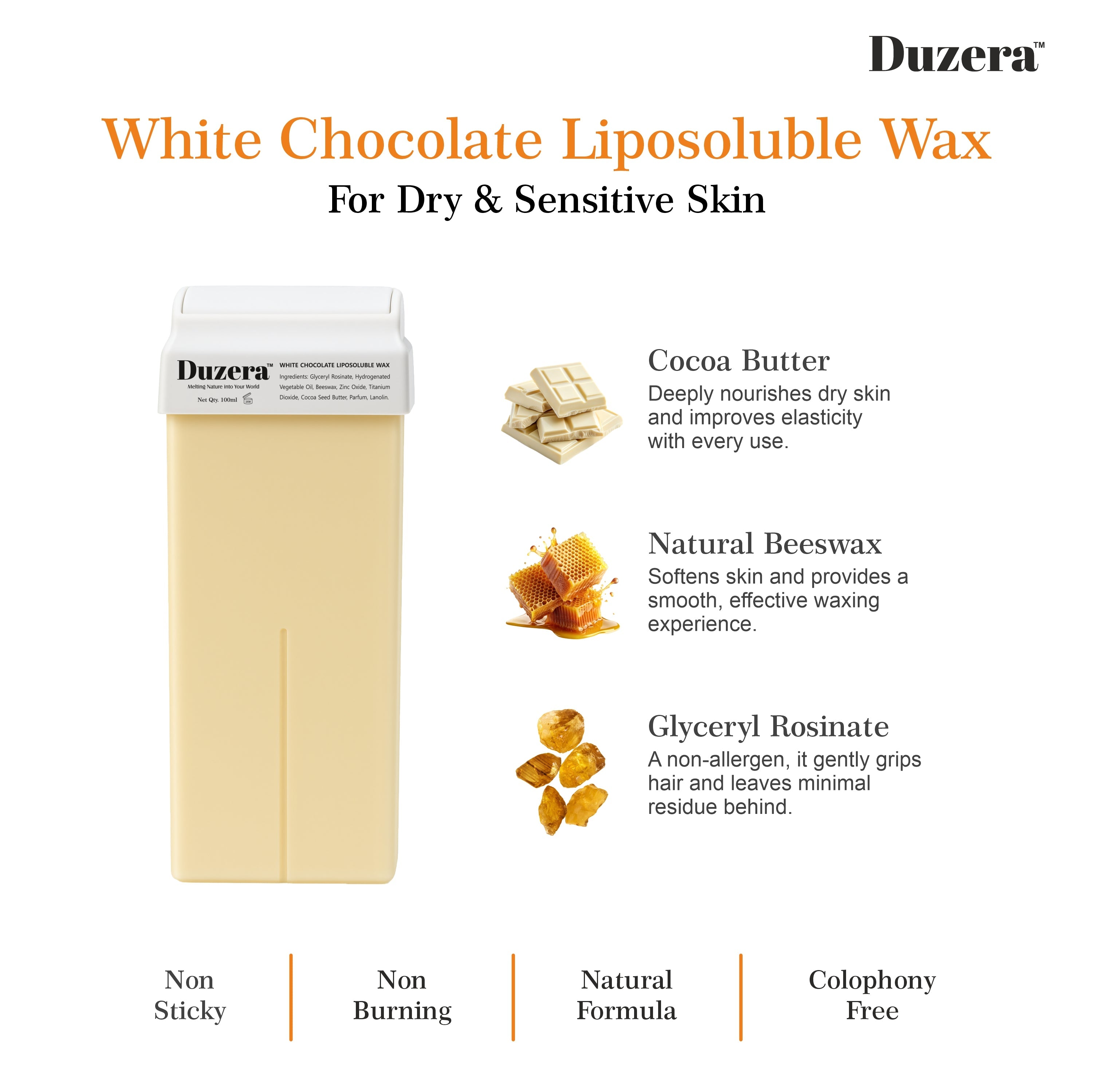 White Chocolate Roll on wax - 100ml