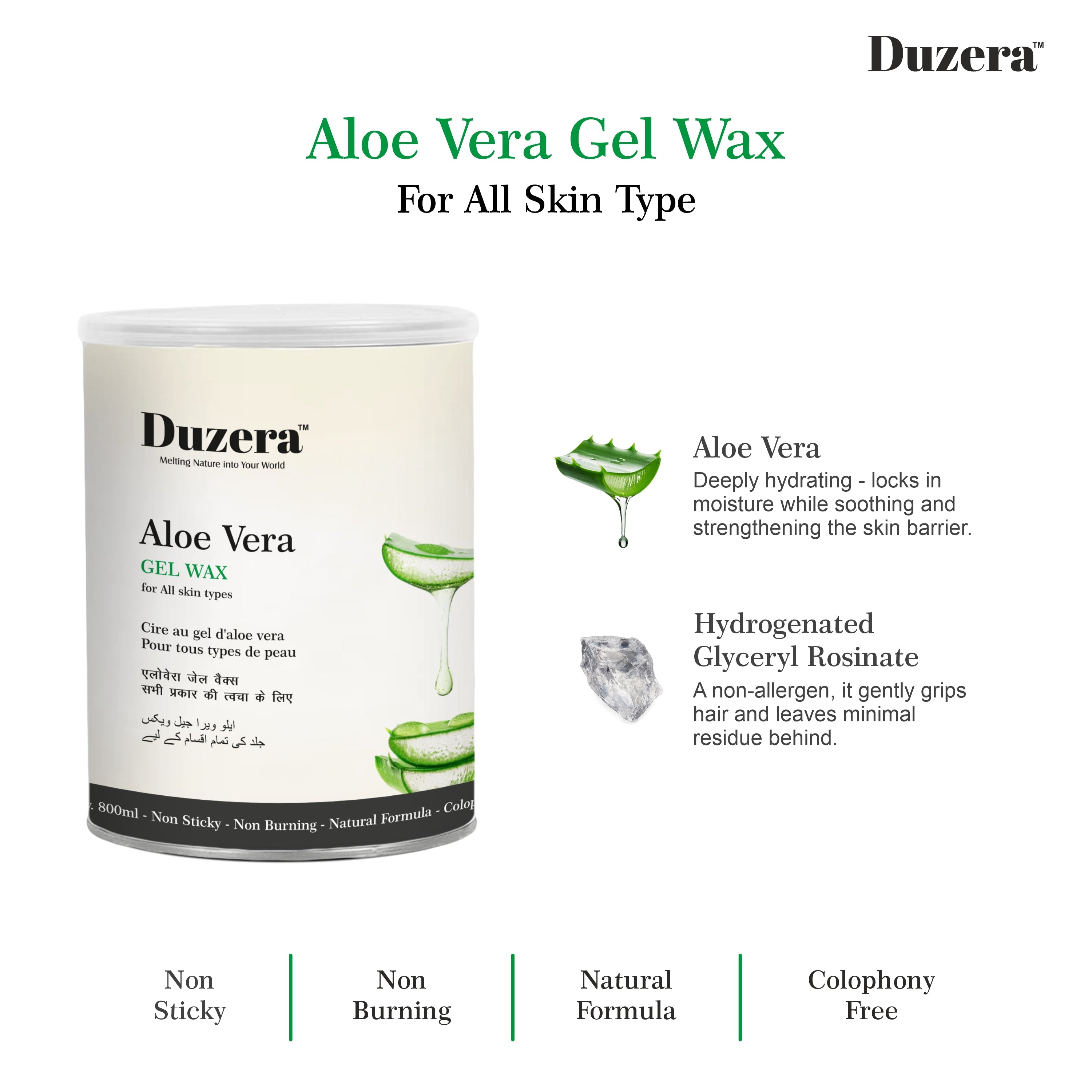 Aloevera Gel Wax For Natural Skin - 800ml