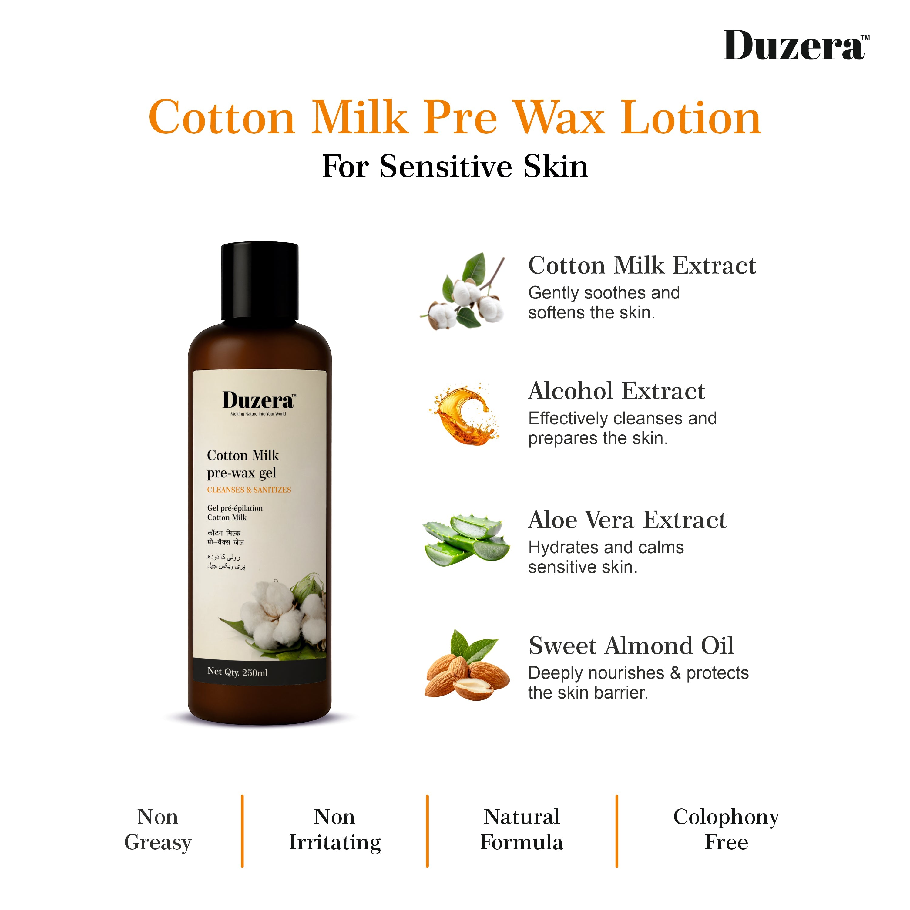 Pre Wax Gel For Smooth Skin - 250ml