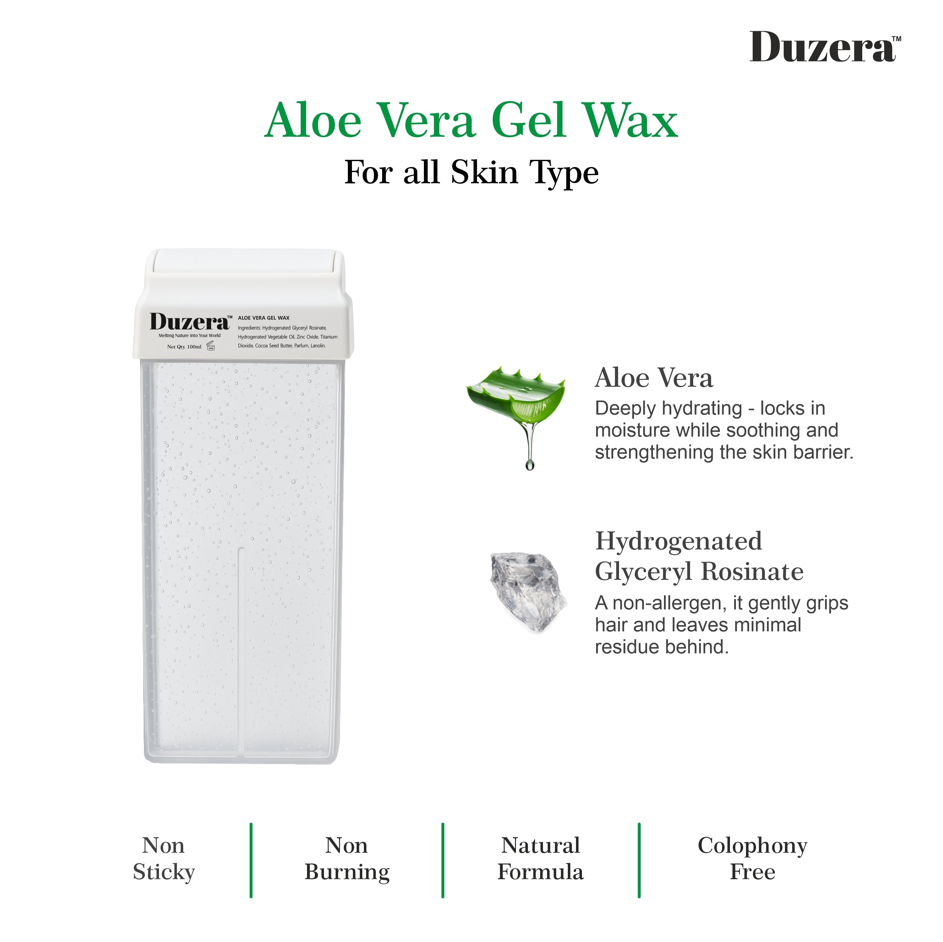 Aloevera Gel Roll on wax - 100ml