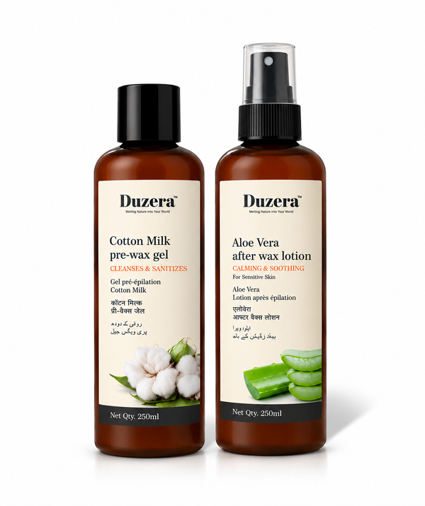 Duzera Pre Wax Gel & After Wax Lotion Combo